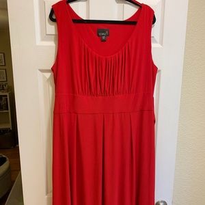 PETITE Red Sleeveless Dress